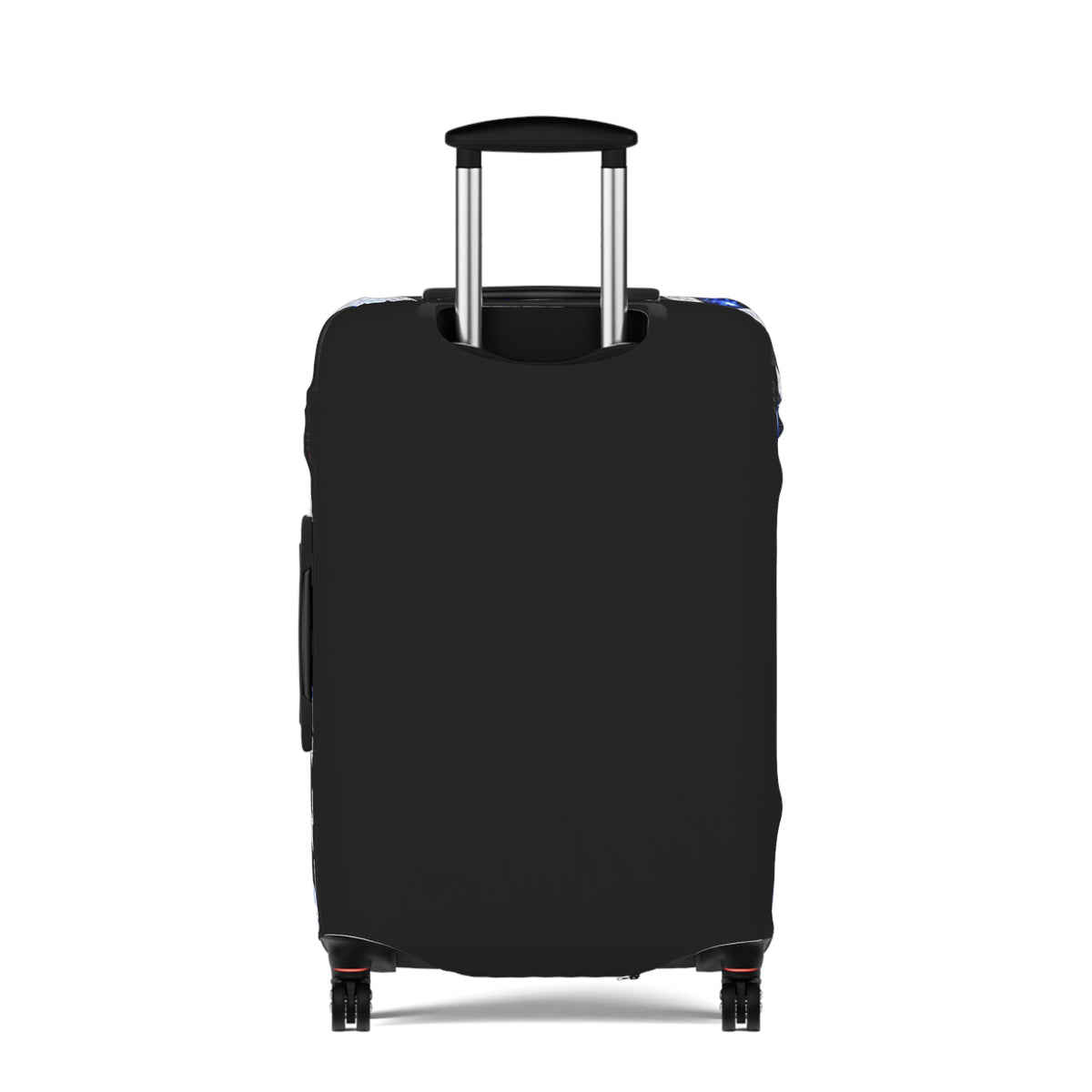 Blue Zebra Print Luggage Cover