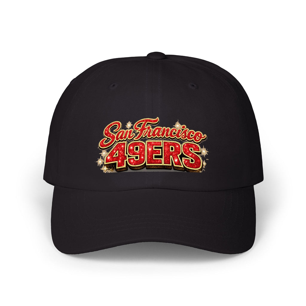 San Francisco 49ers Fan Girl Dad Cap — Vintage Script Sports Baseball Hat
