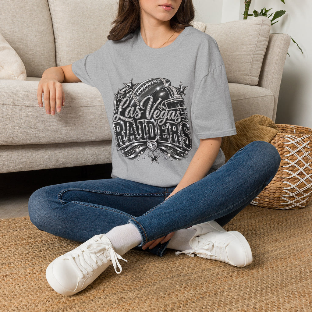 Las Vegas Raiders  Fan Girl Football T-Shirt