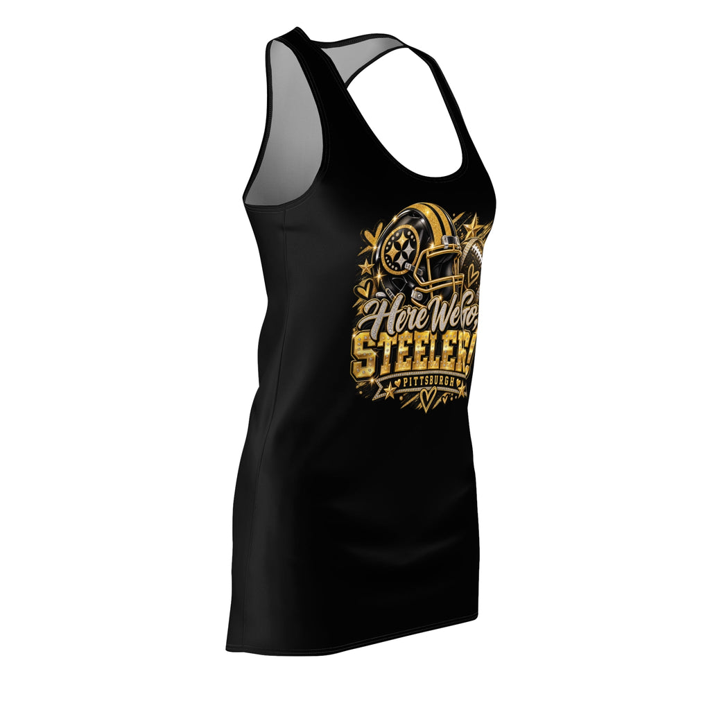 Here We Go Steelers Fan Girl Racerback Dress