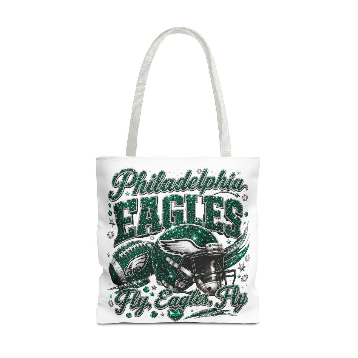 Philadelphia Eagles Fan Girl Tote Bag — Fly Eagles Fly Graphic Tote