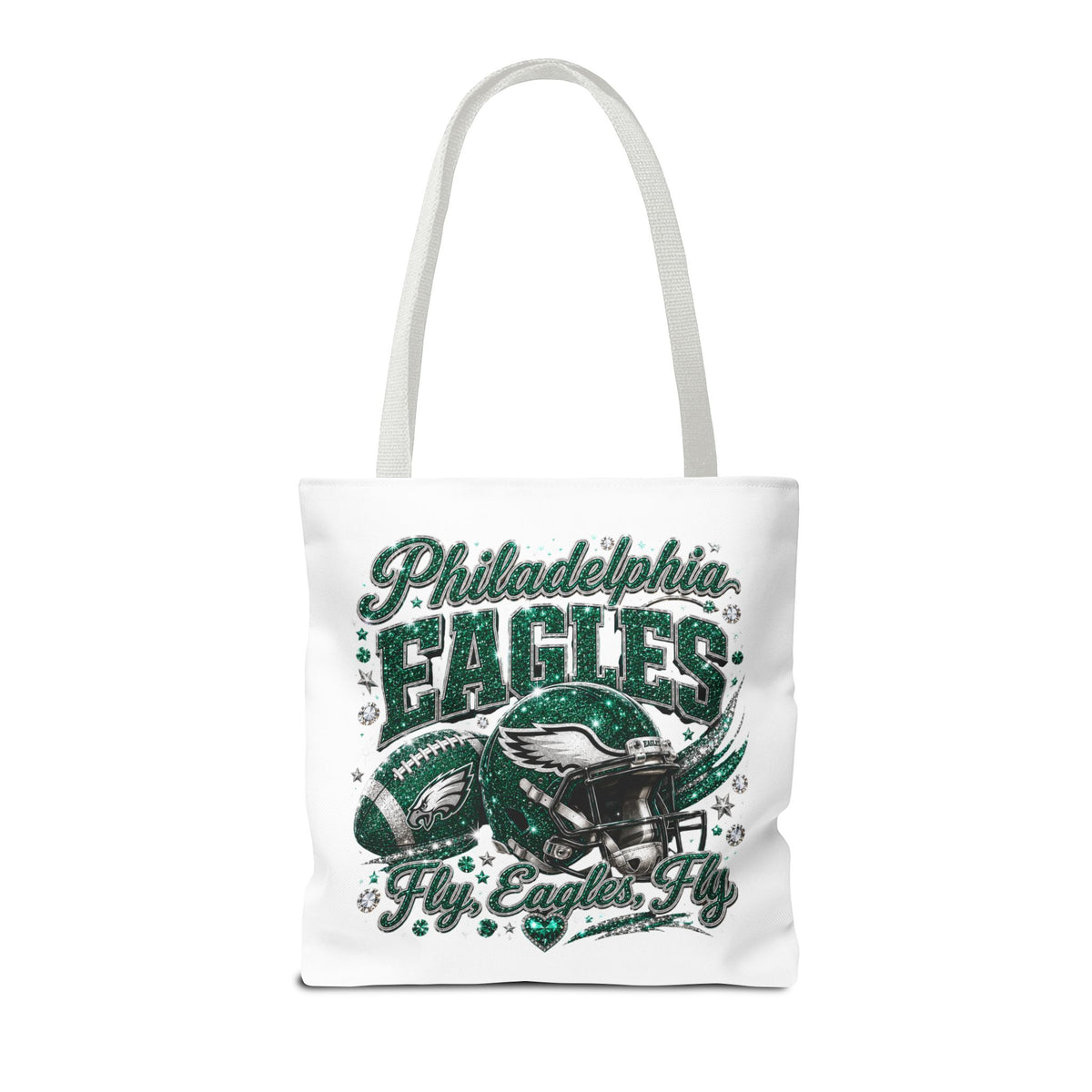 Philadelphia Eagles Fan Girl Tote Bag — Fly Eagles Fly Graphic Tote
