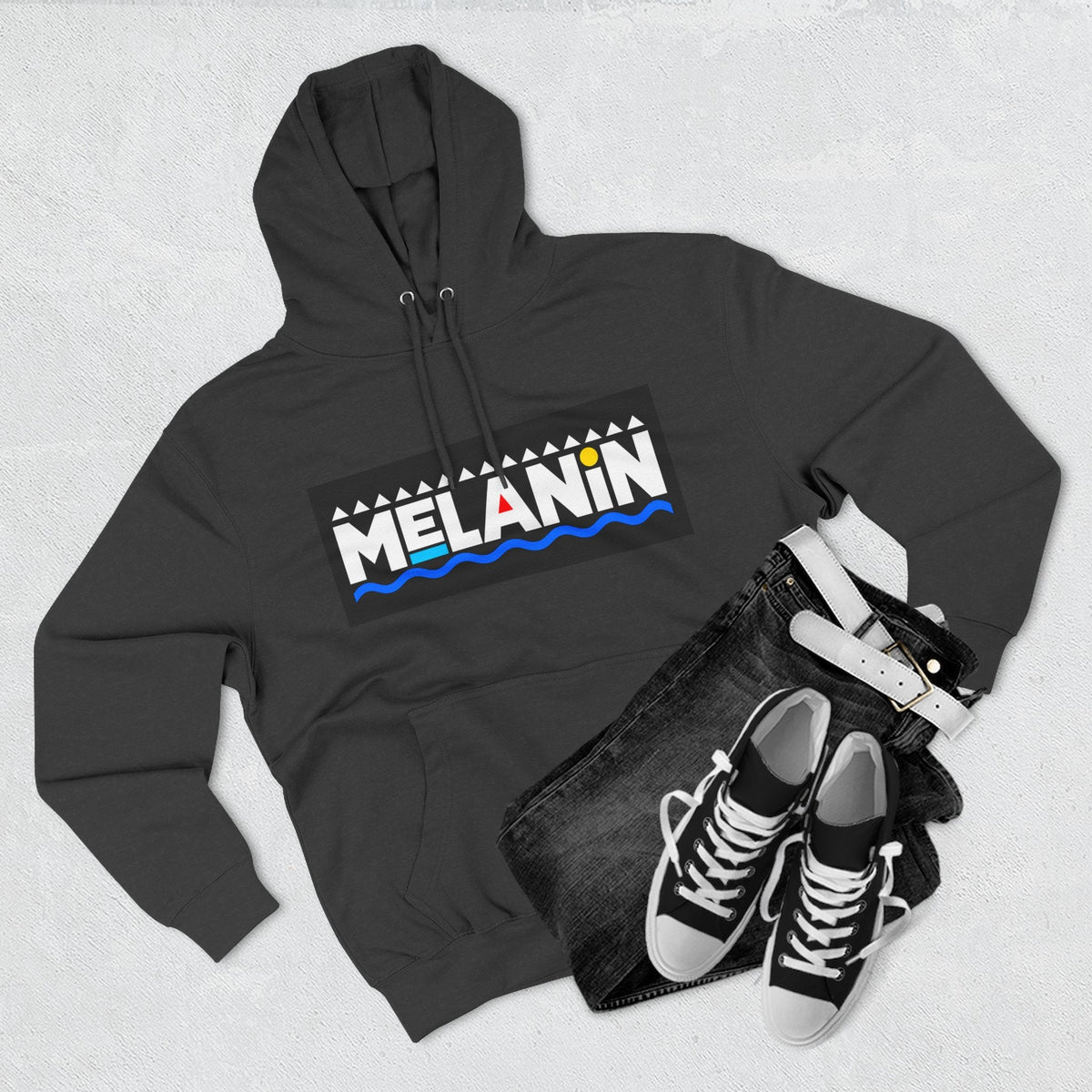 Melanin Text Unisex Graphic Hoodie