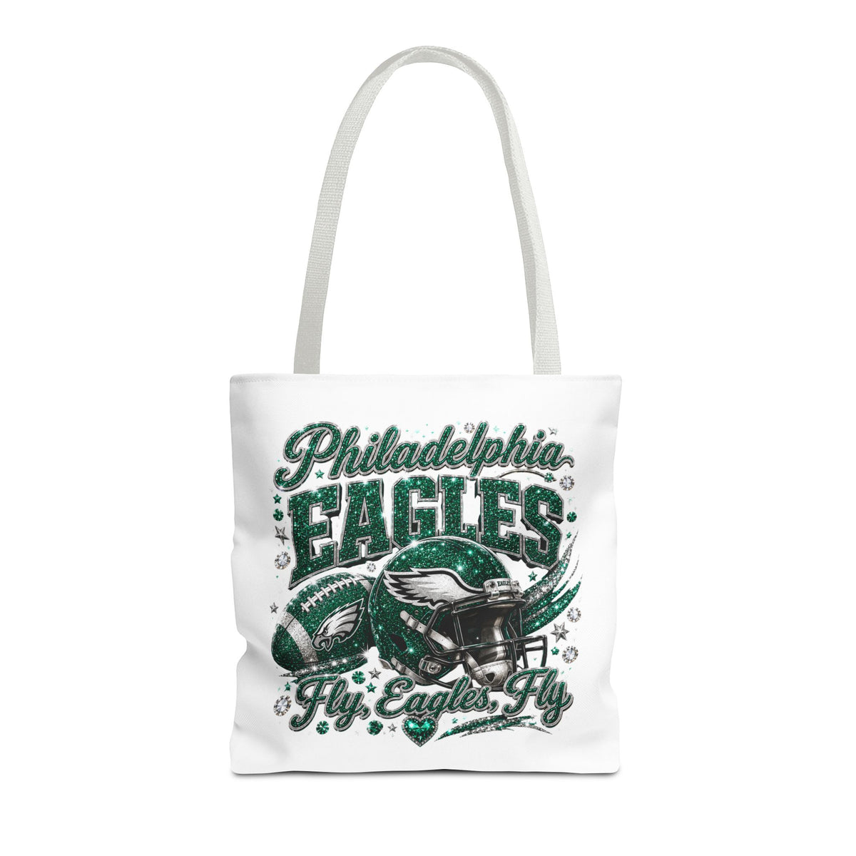 Philadelphia Eagles Fan Girl Tote Bag — Fly Eagles Fly Graphic Tote
