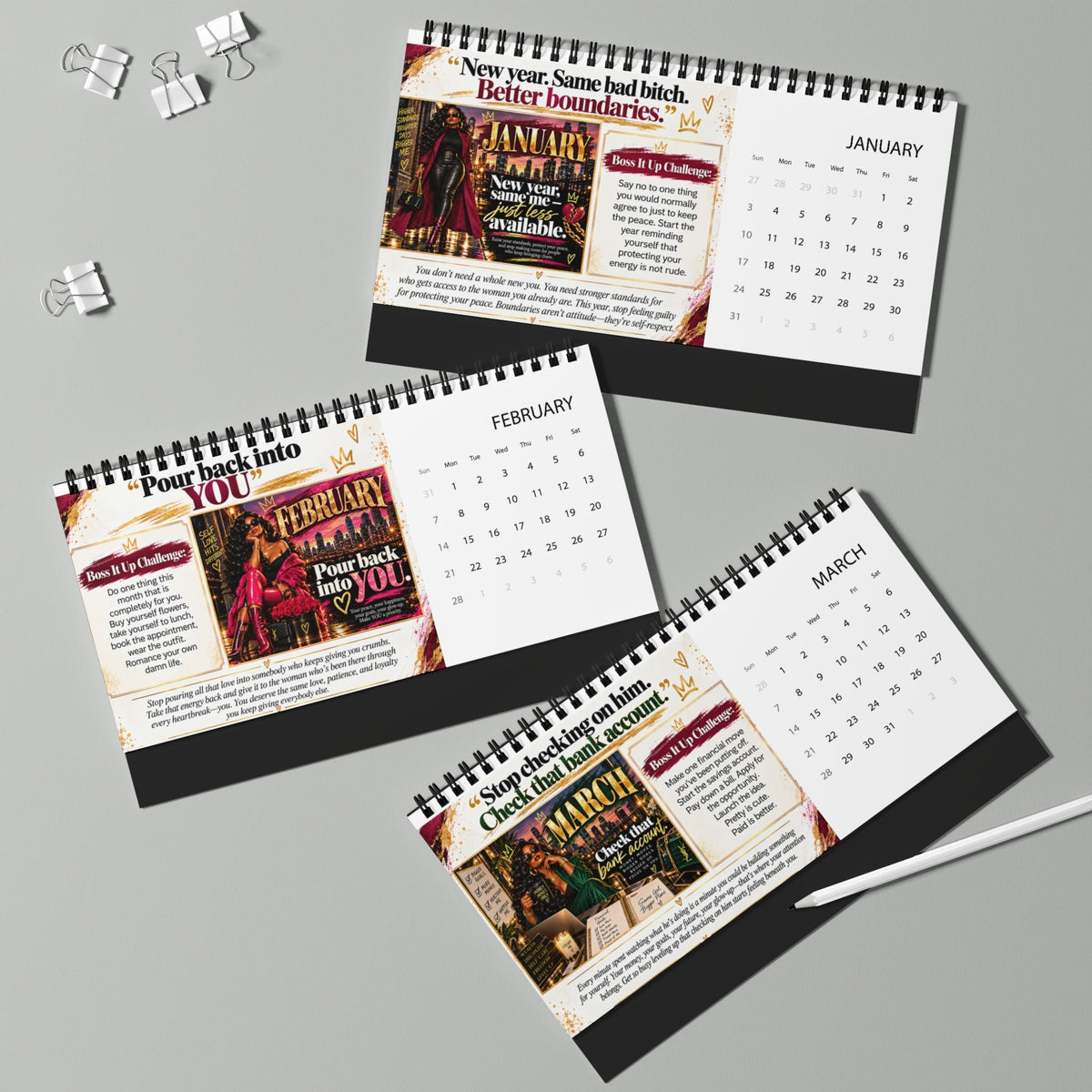 Because This Year It’s All About Me desktop calendar | 2027