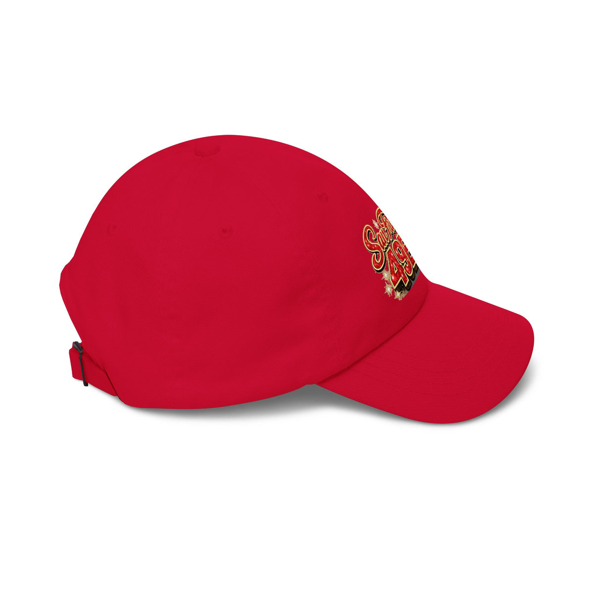 San Francisco 49ers Fan Girl Dad Cap — Vintage Script Sports Baseball Hat