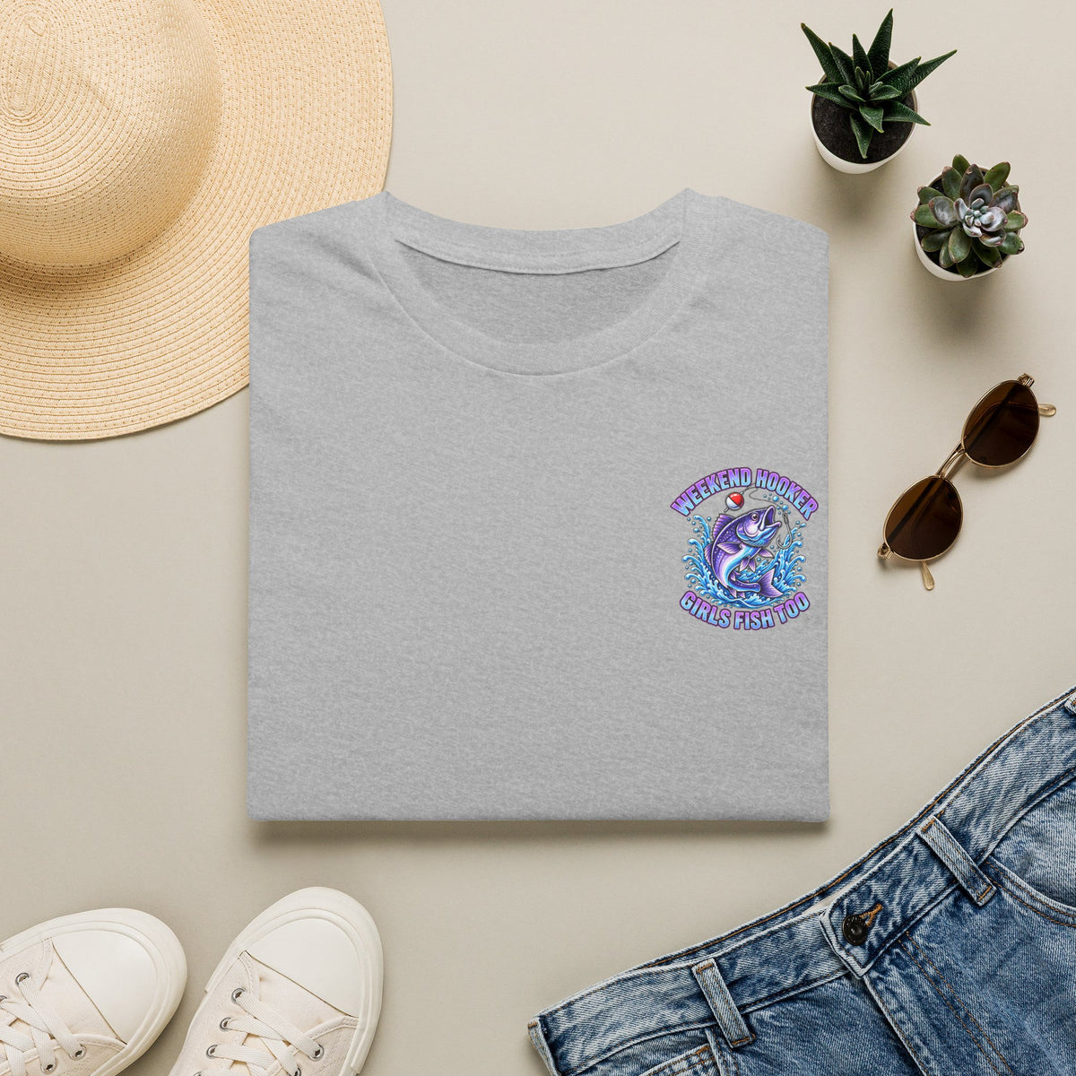 Girls Fish Too Women's Fishing T-Shirt | Weekend Hooker Tee