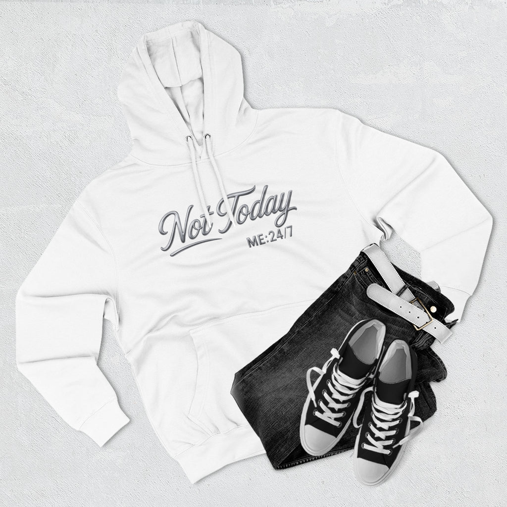 Not Today Script Hoodie | Casual Slogan Pullover