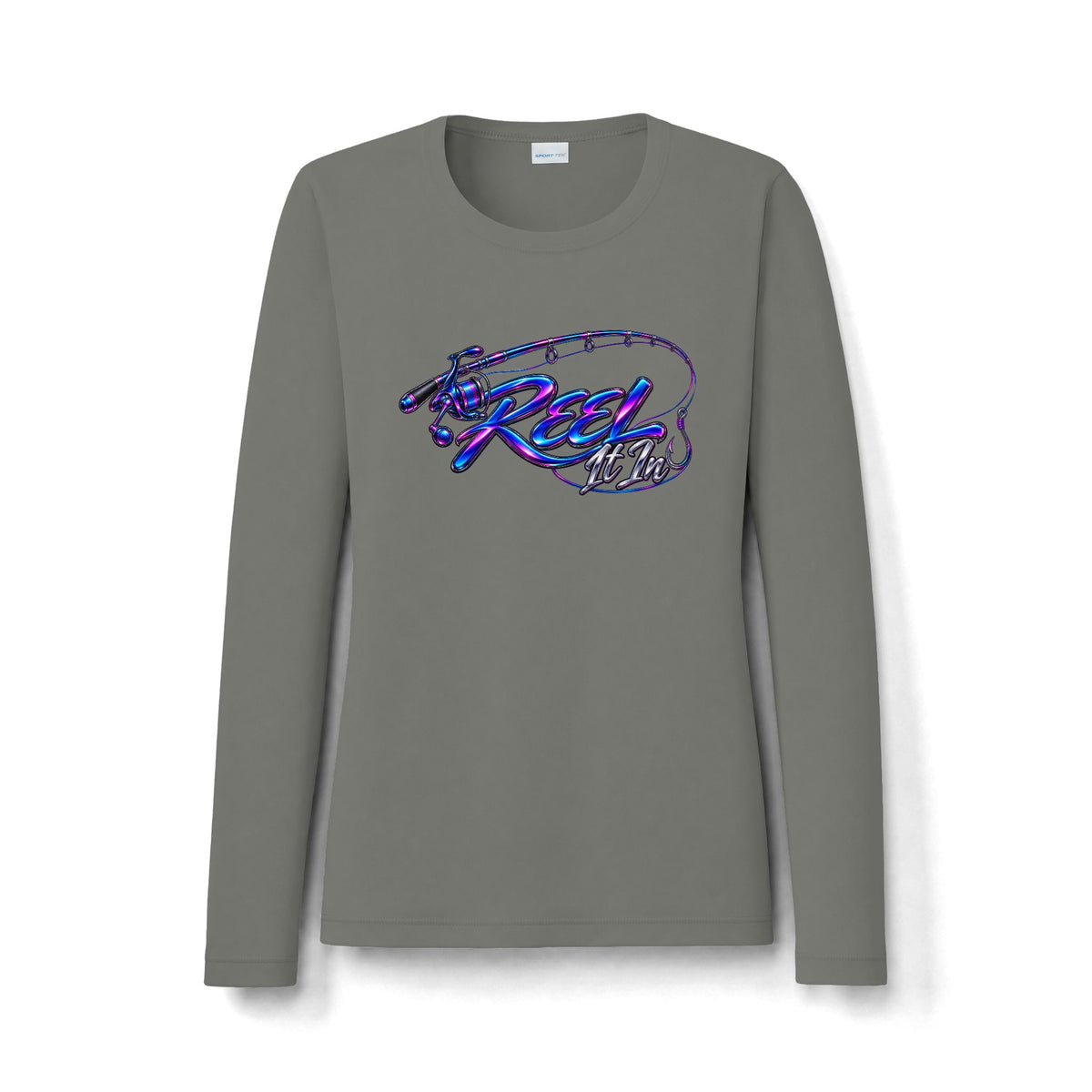 Women's 'Reel It In' Graphic Long Sleeve Tee — UV Protection Active Top