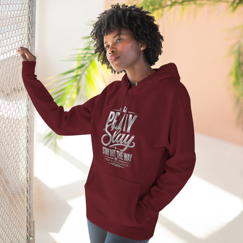 Pray Slay Stay Out The Way Hoodie | Inspirational Script Graphic