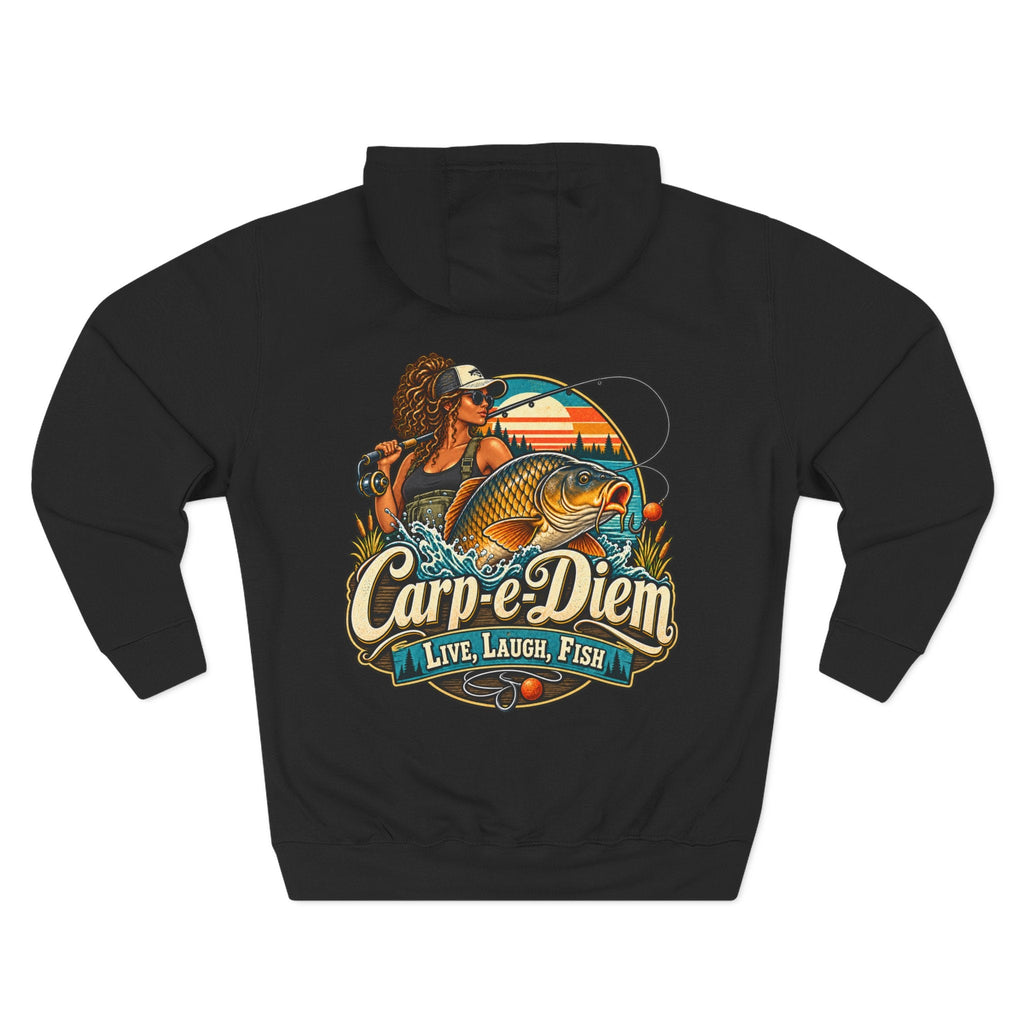 Carp-e-Diem Live Laugh Fish Fishing Hoodie