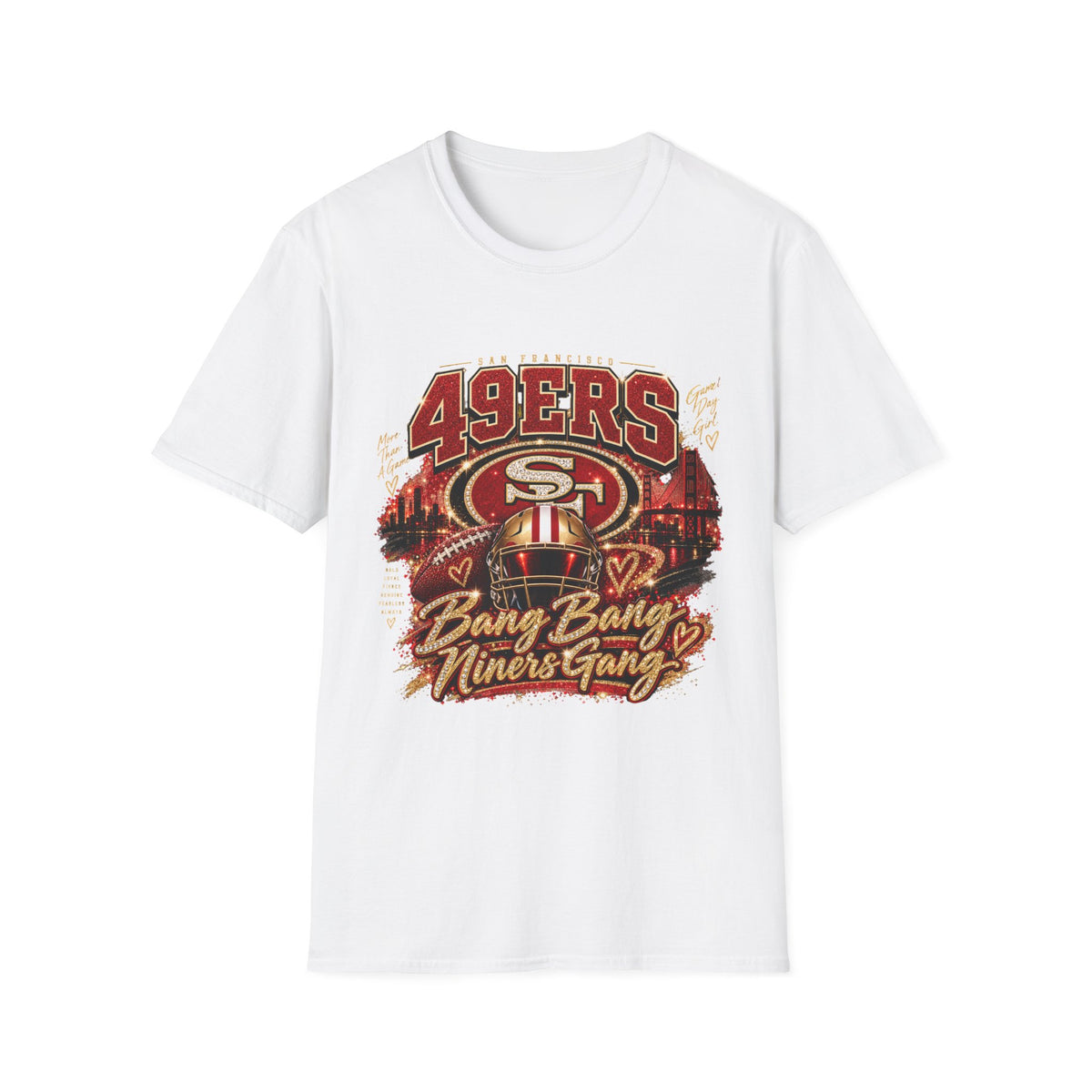 49ERS Fan Girl T‑Shirt — Bay Area Niners Fan Tee