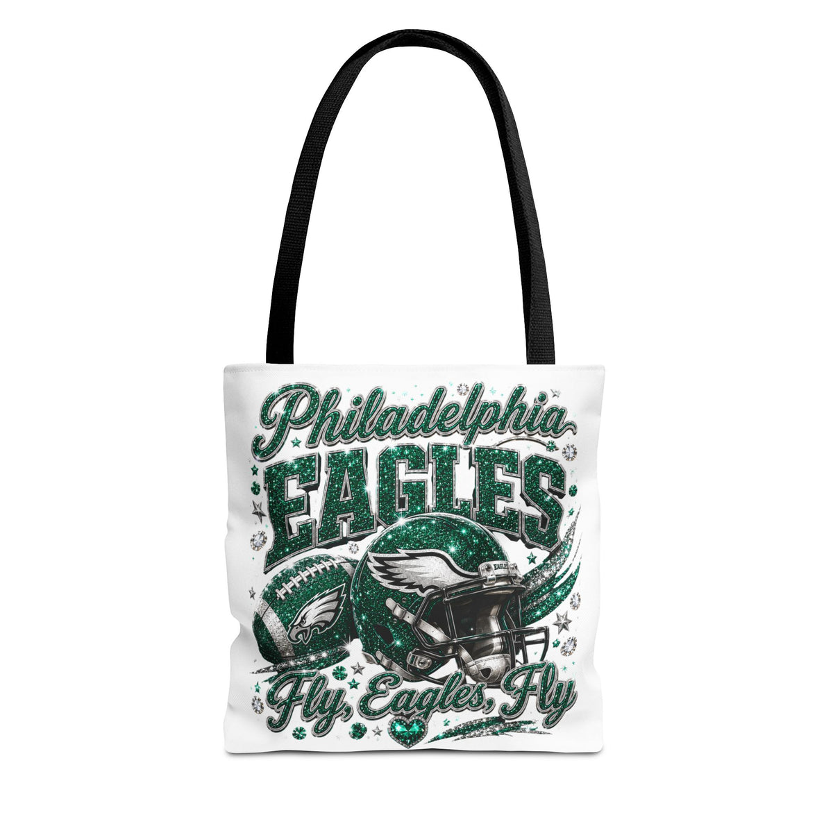 Philadelphia Eagles Fan Girl Tote Bag — Fly Eagles Fly Graphic Tote