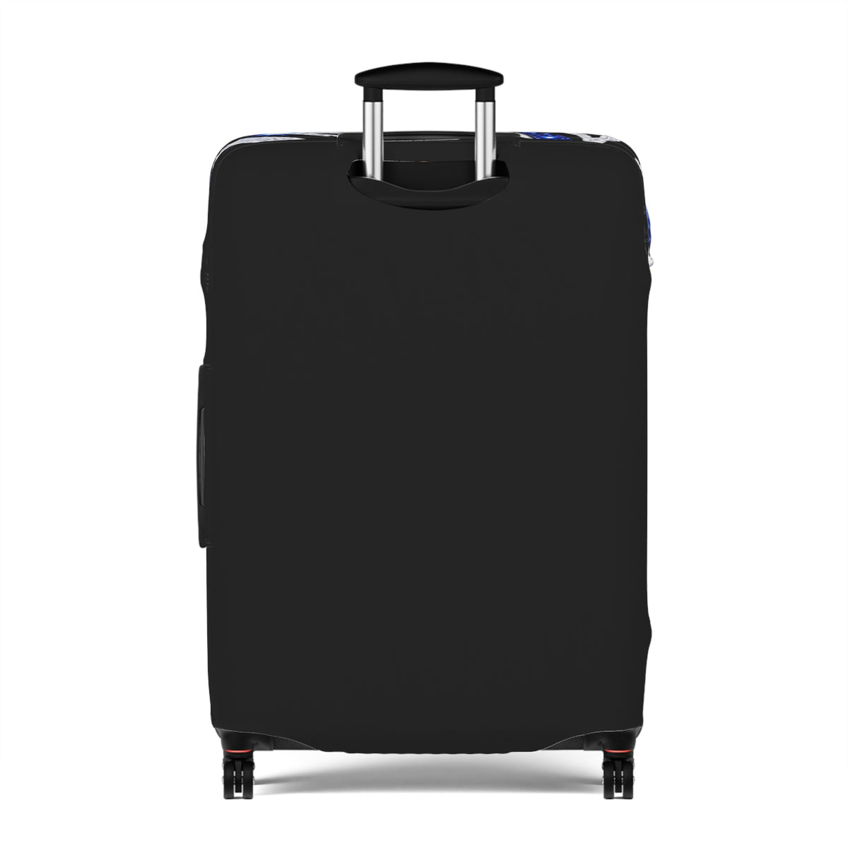 Blue Zebra Print Luggage Cover