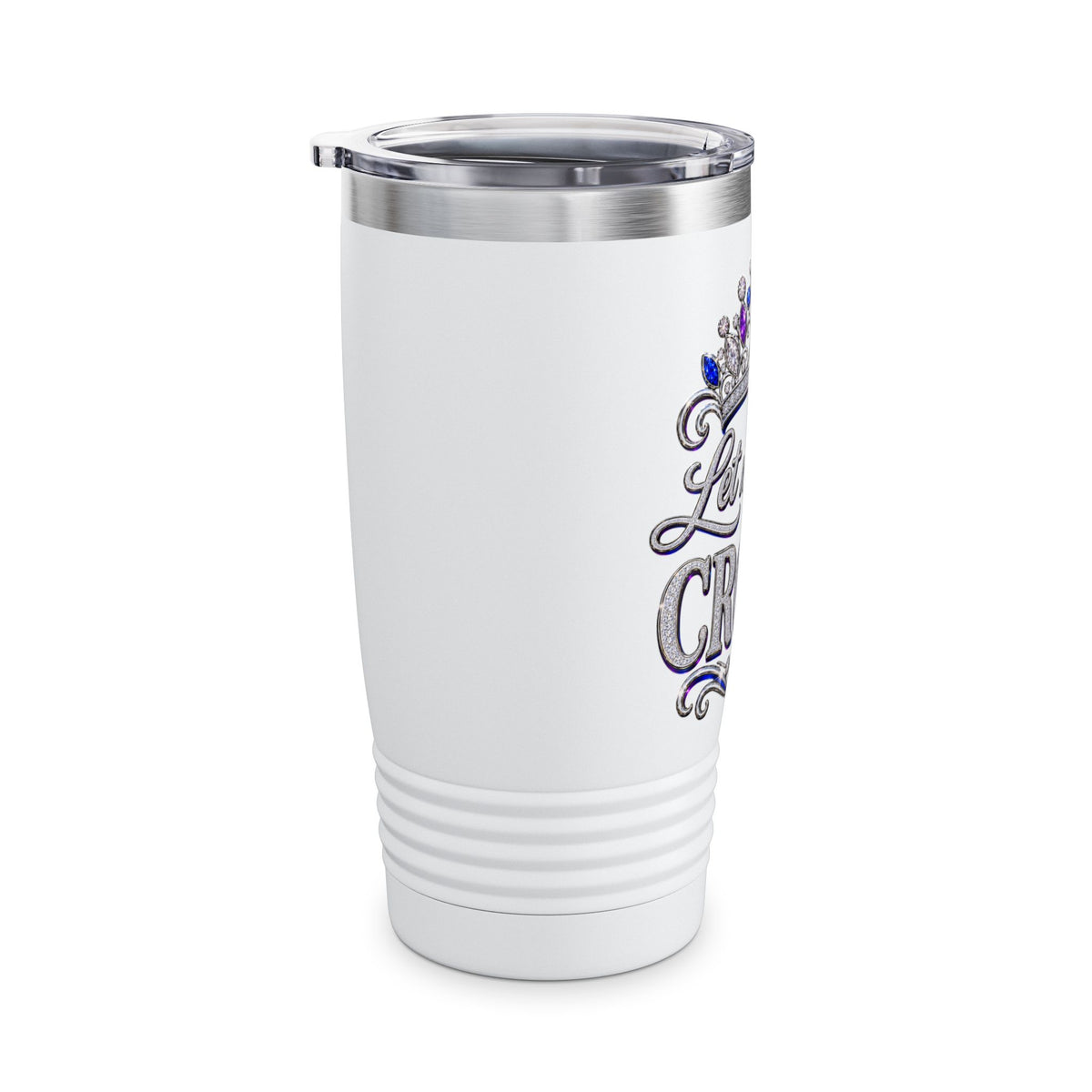 20oz Tumbler — "Let Me Fix My Crown" Glitter Tiara Travel Cup