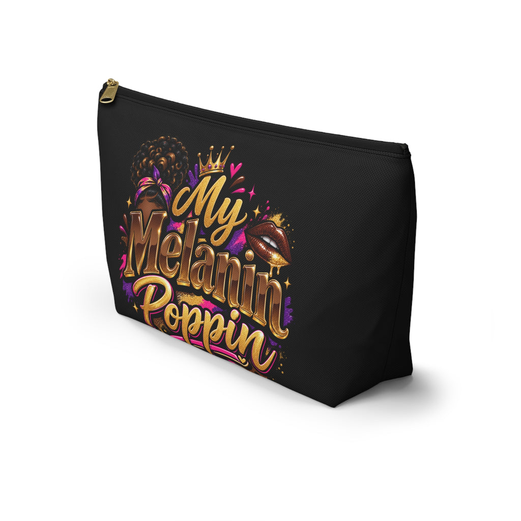 My Melanin Poppin Accessory Pouch | T-Bottom Makeup Bag
