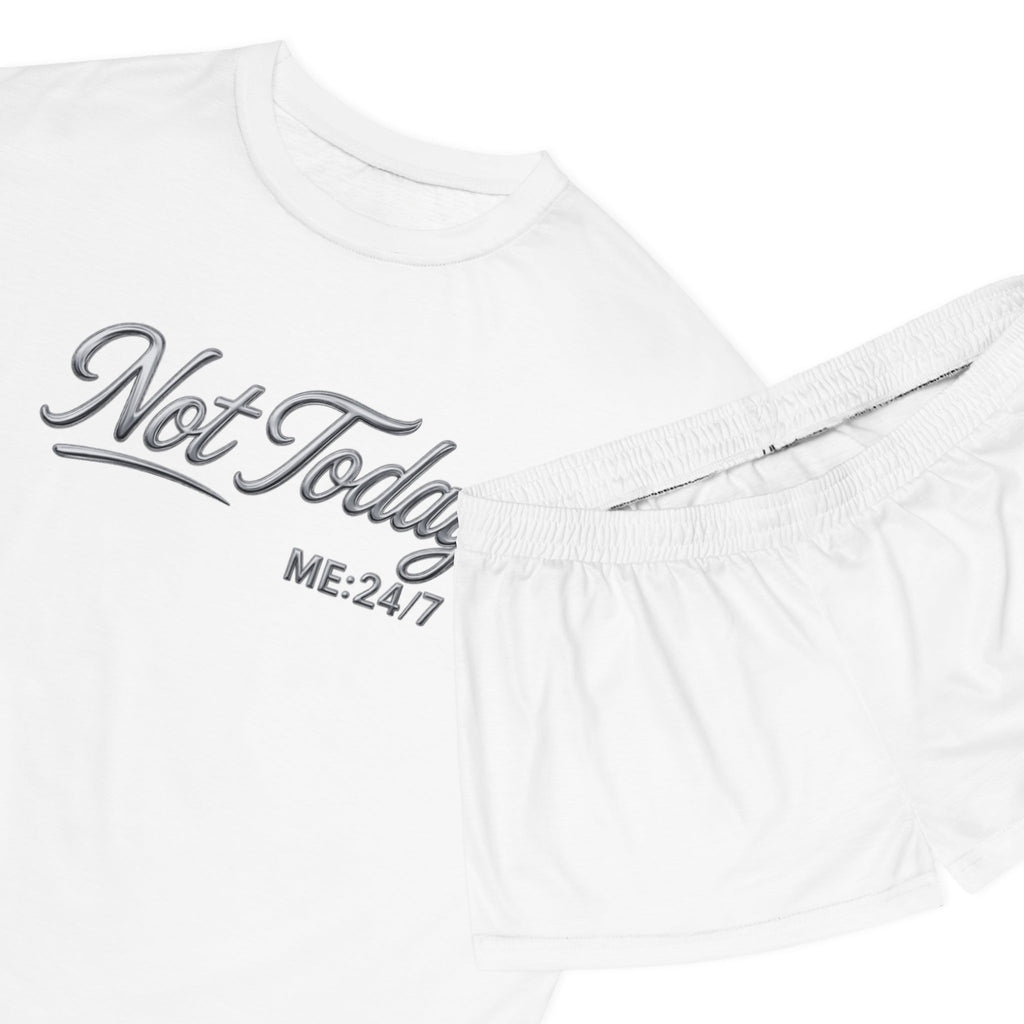 Women's Pajama Set - 'Not Today' Short Sleep Set (ME:24/7)