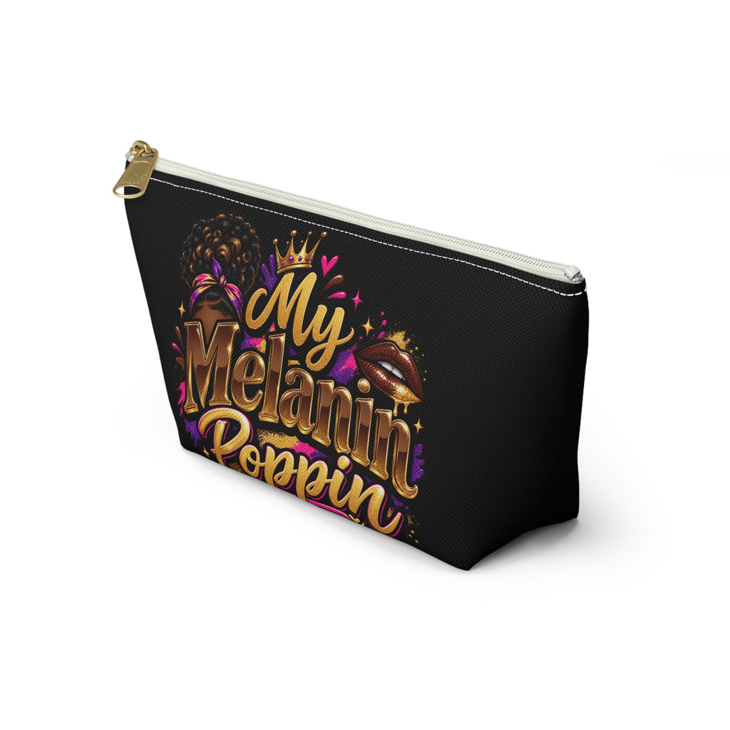 My Melanin Poppin Accessory Pouch | T-Bottom Makeup Bag