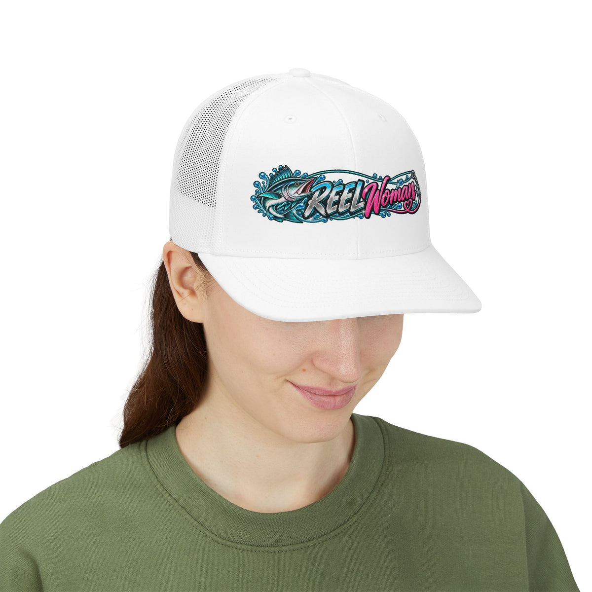 Reel Woman Trucker Cap – Women’s Fishing Snapback Hat