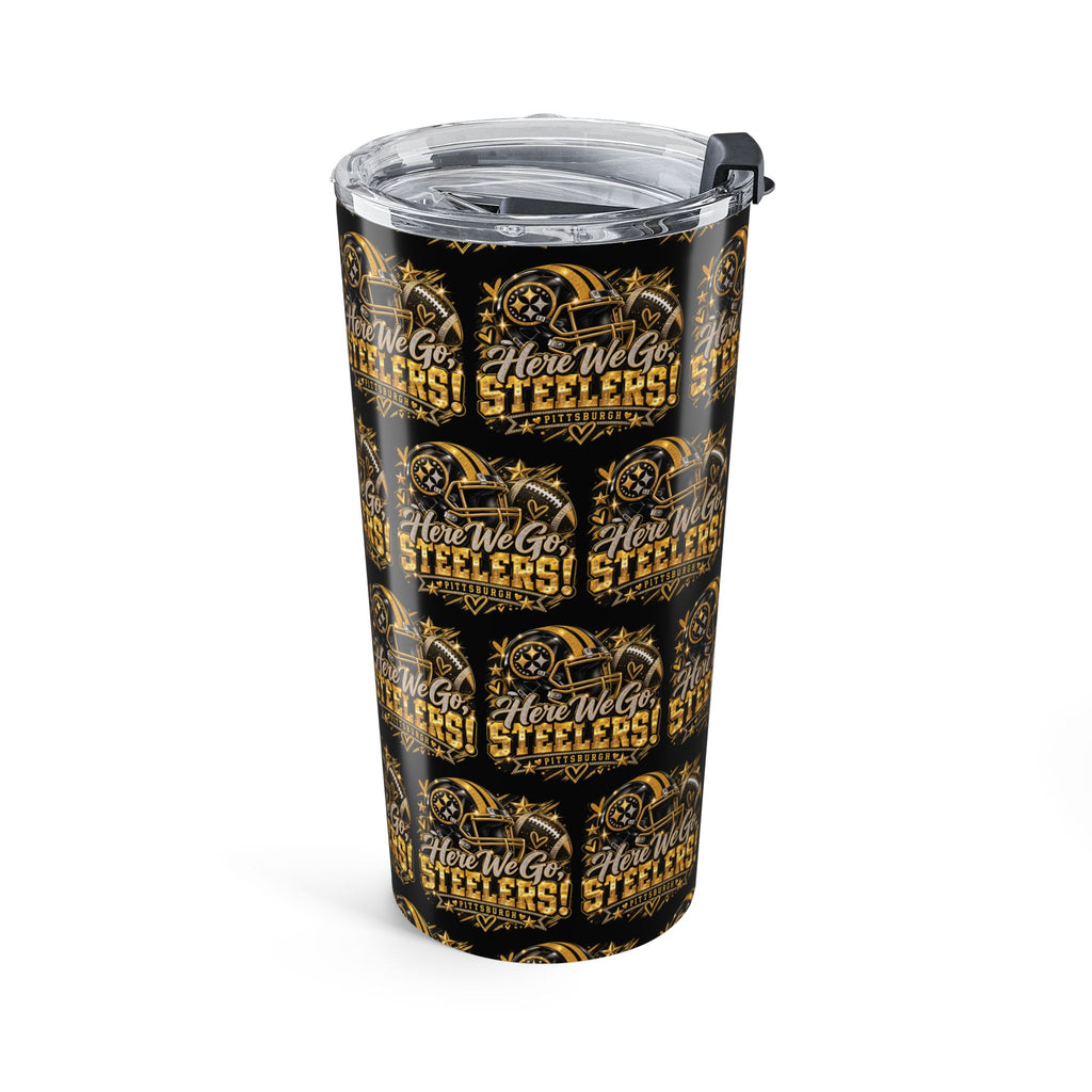 Here We Go Steelers Fan Girl Tumbler 20oz