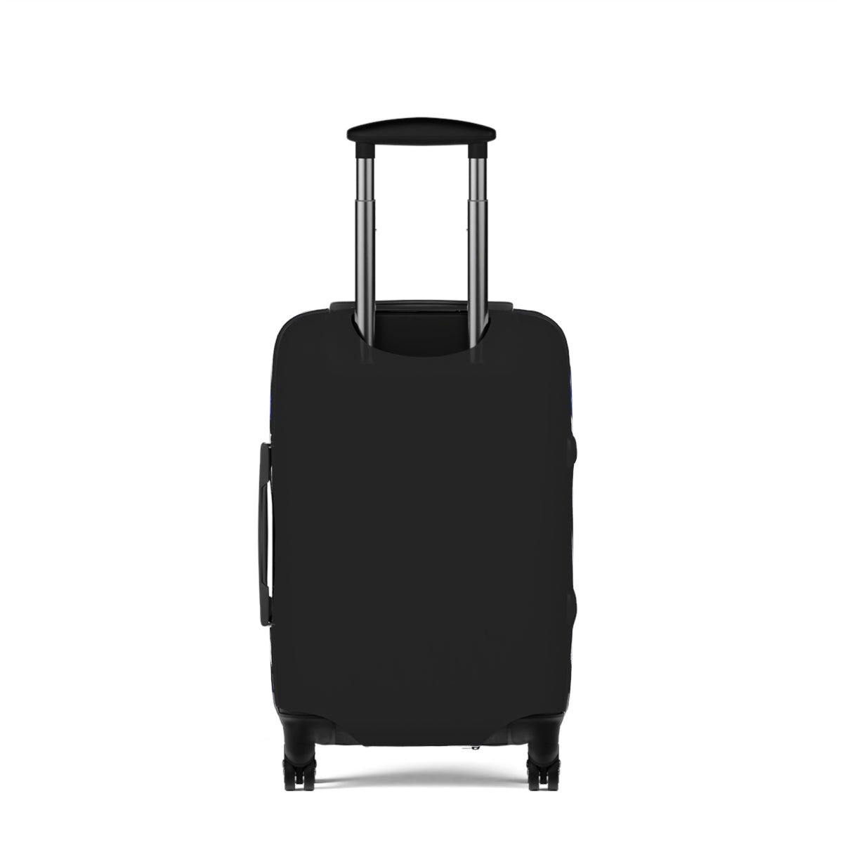 Blue Zebra Print Luggage Cover