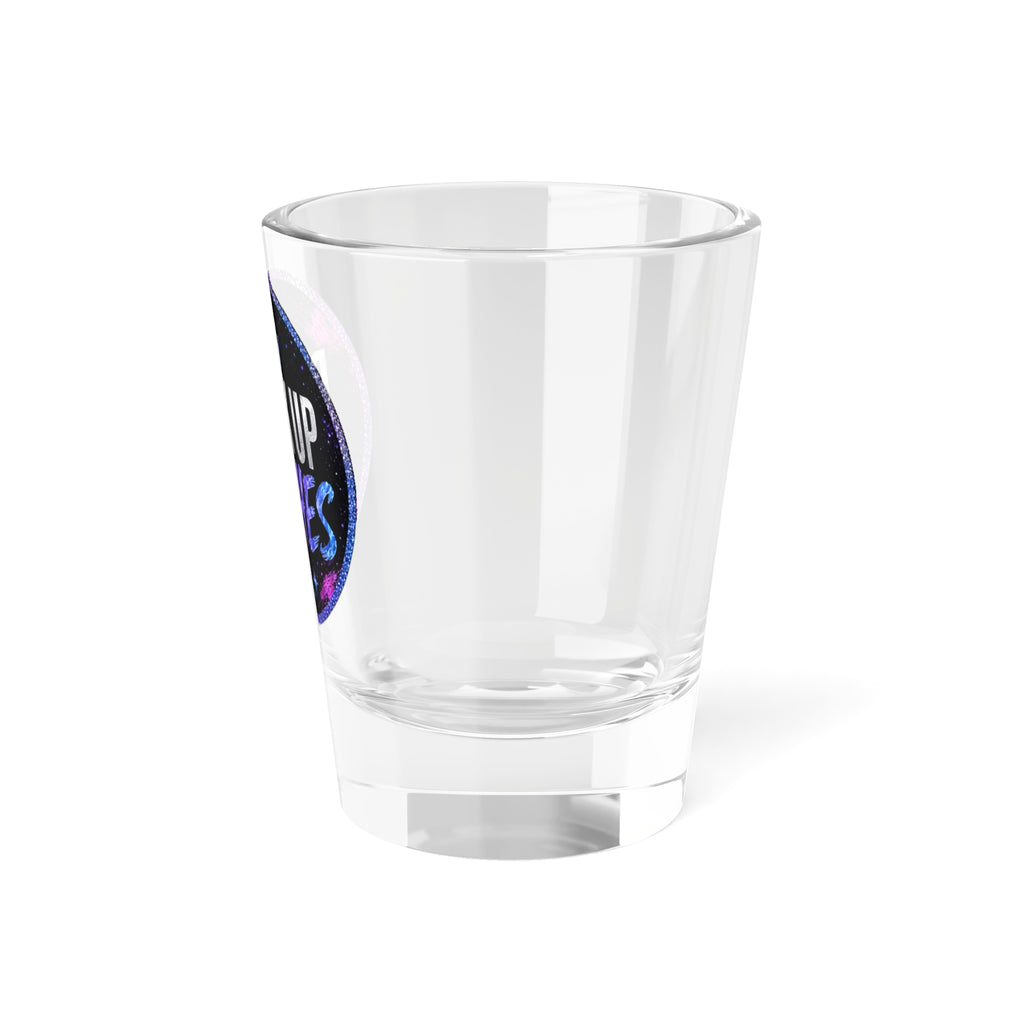 Drink Up Bitches shot glass | 1.5oz glitter crown design