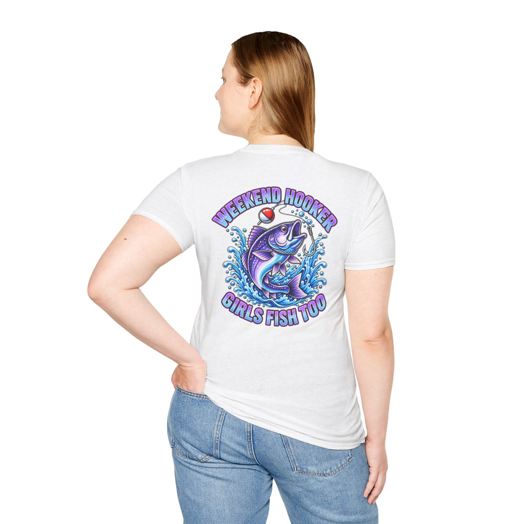 Girls Fish Too Women's Fishing T-Shirt | Weekend Hooker Tee