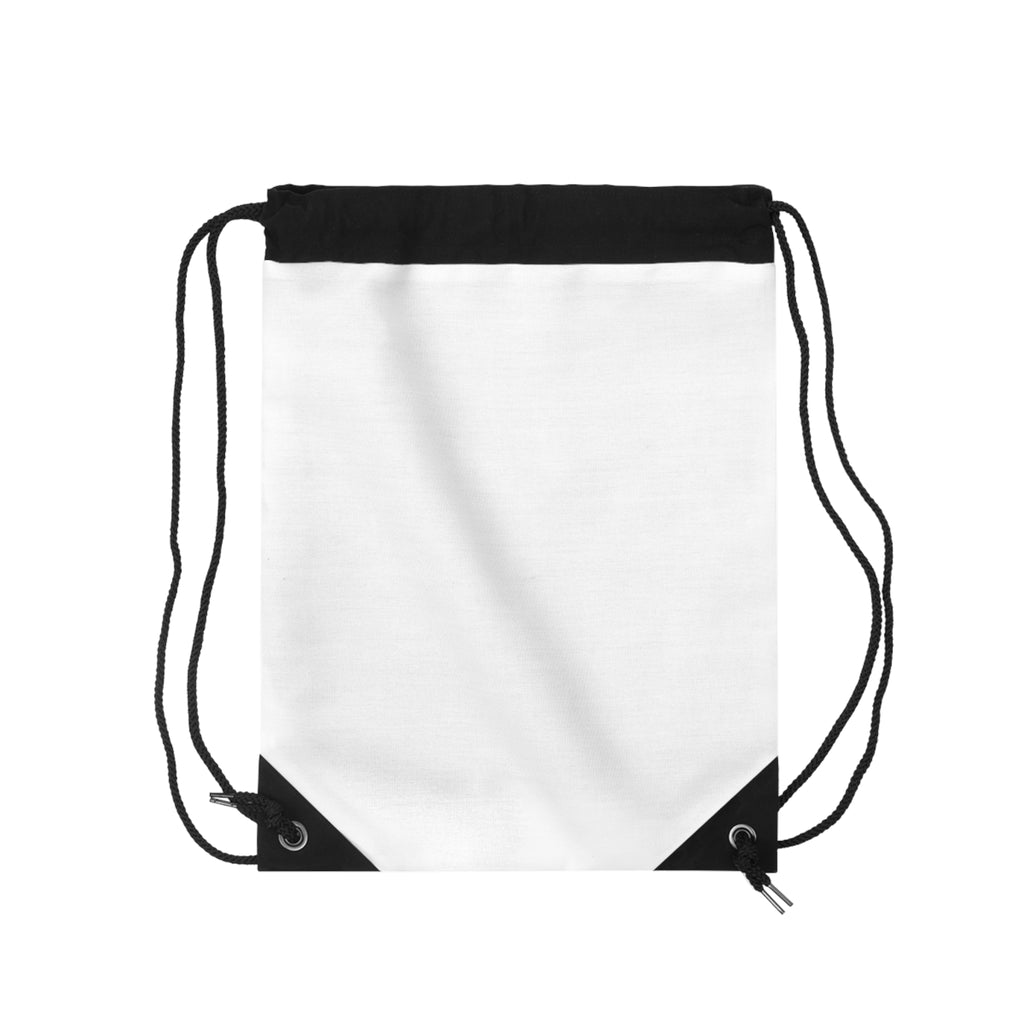 Reel Woman Drawstring Bag – Feminine Fishing Gym Sack with Marlin & Hook Design
