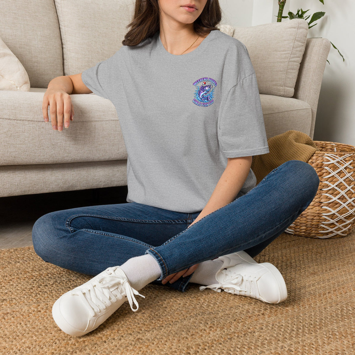 Girls Fish Too Women's Fishing T-Shirt | Weekend Hooker Tee