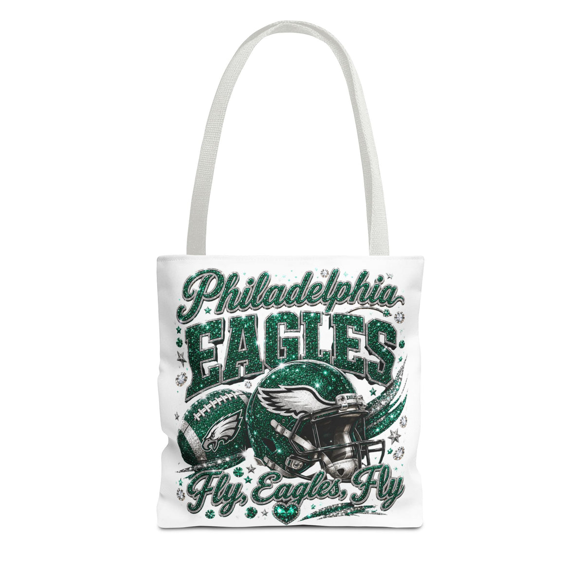 Philadelphia Eagles Fan Girl Tote Bag — Fly Eagles Fly Graphic Tote