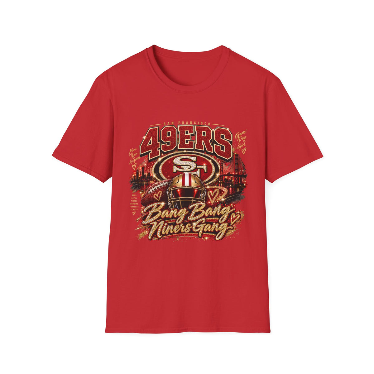 49ERS Fan Girl T‑Shirt — Bay Area Niners Fan Tee