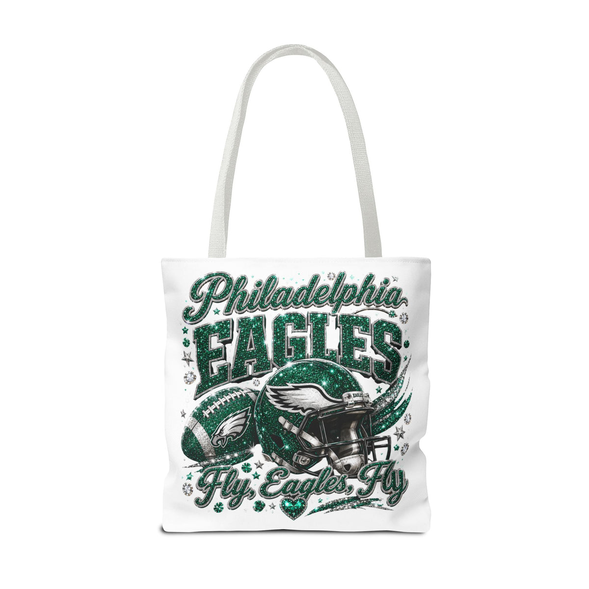 Philadelphia Eagles Fan Girl Tote Bag — Fly Eagles Fly Graphic Tote