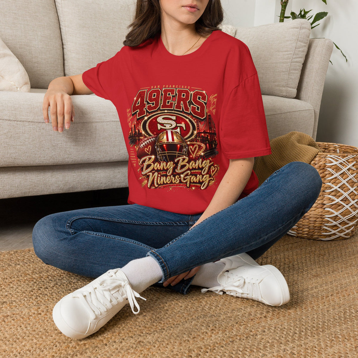 49ERS Fan Girl T‑Shirt — Bay Area Niners Fan Tee