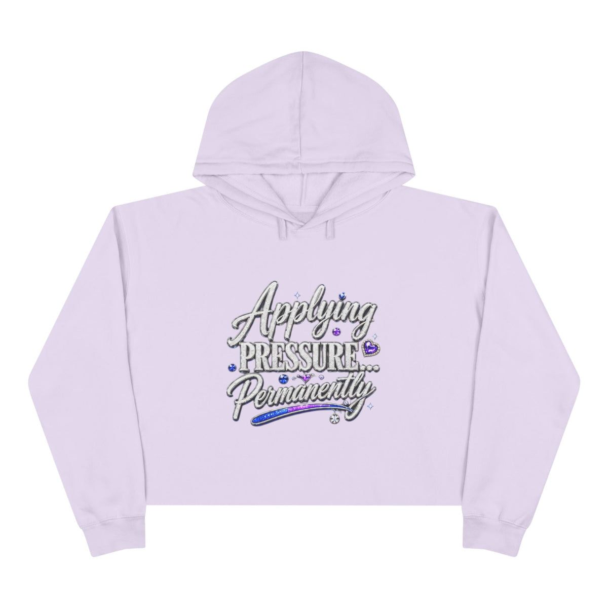 Applying Pressure Permanently Crop Hoodie