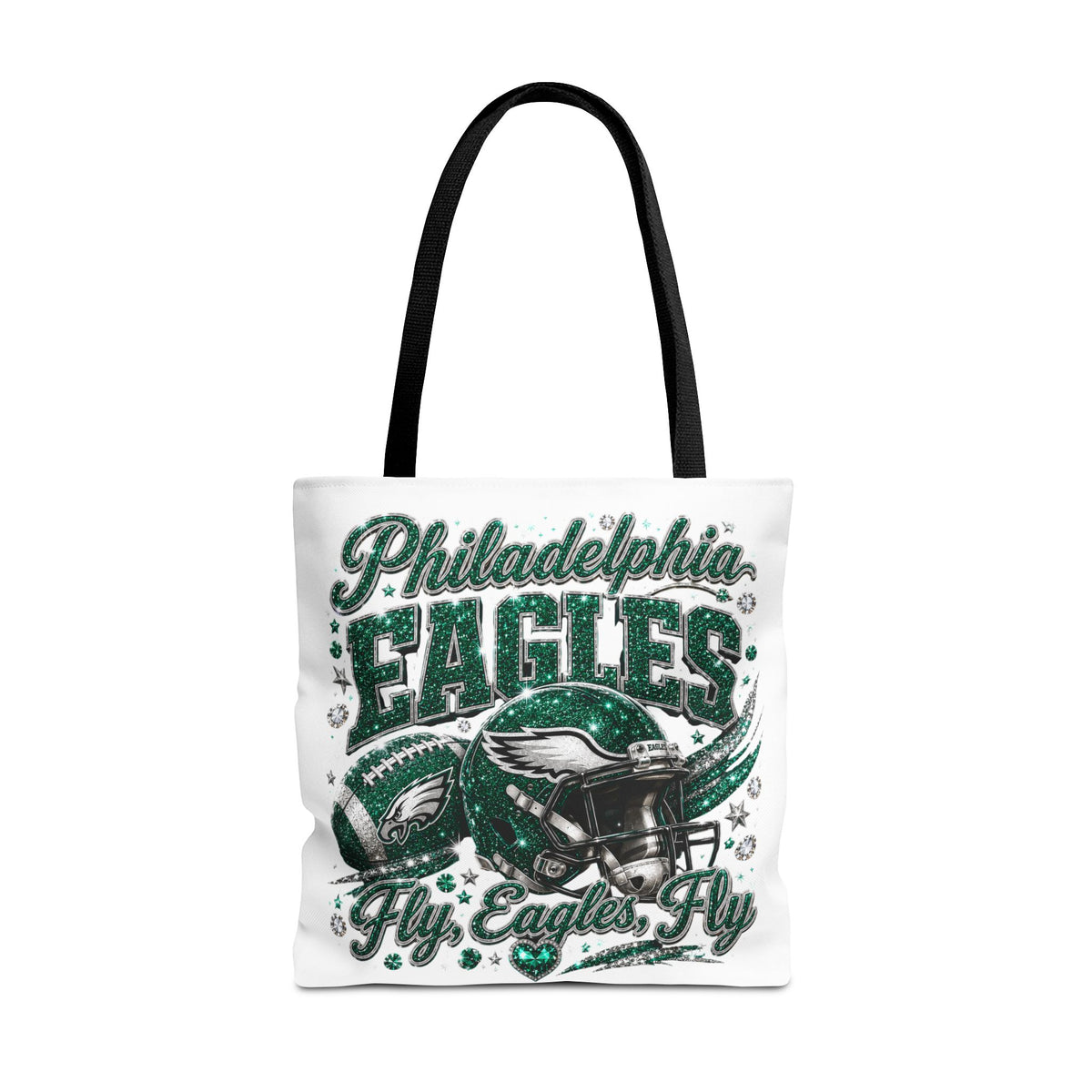 Philadelphia Eagles Fan Girl Tote Bag — Fly Eagles Fly Graphic Tote