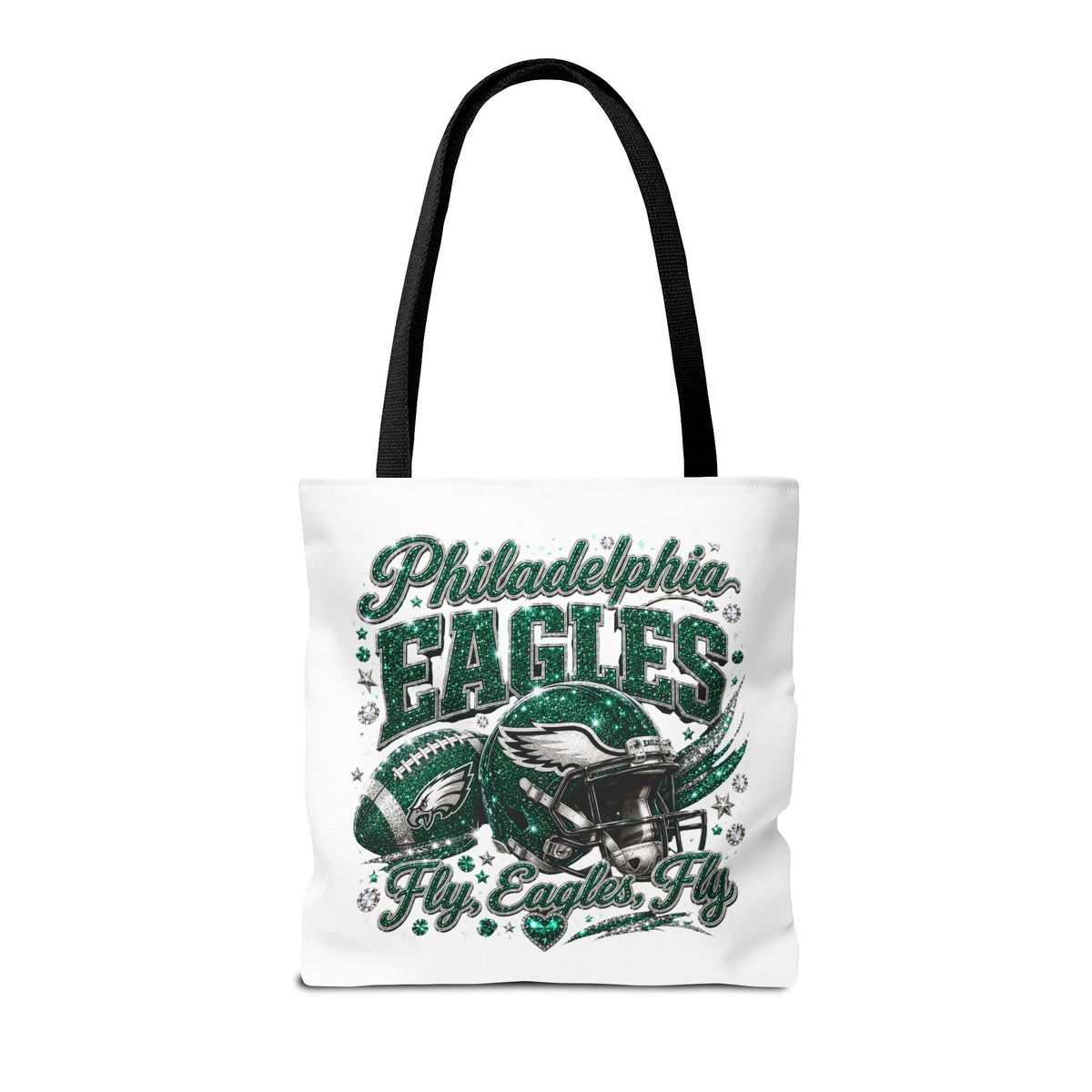Philadelphia Eagles Fan Girl Tote Bag — Fly Eagles Fly Graphic Tote
