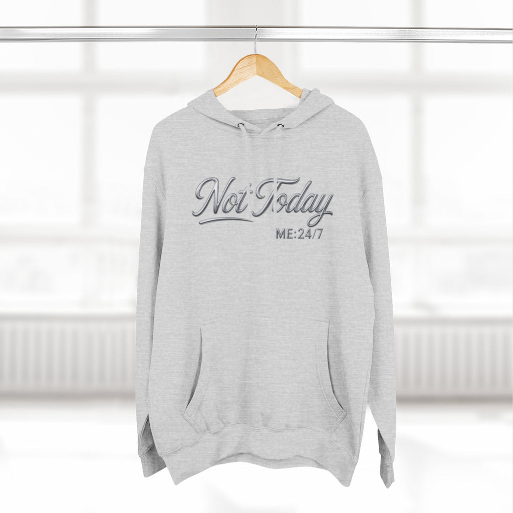 Not Today Script Hoodie | Casual Slogan Pullover