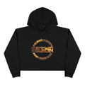 Cropped hoodie featuring the 'Always Poppin' Melanin' statement design.