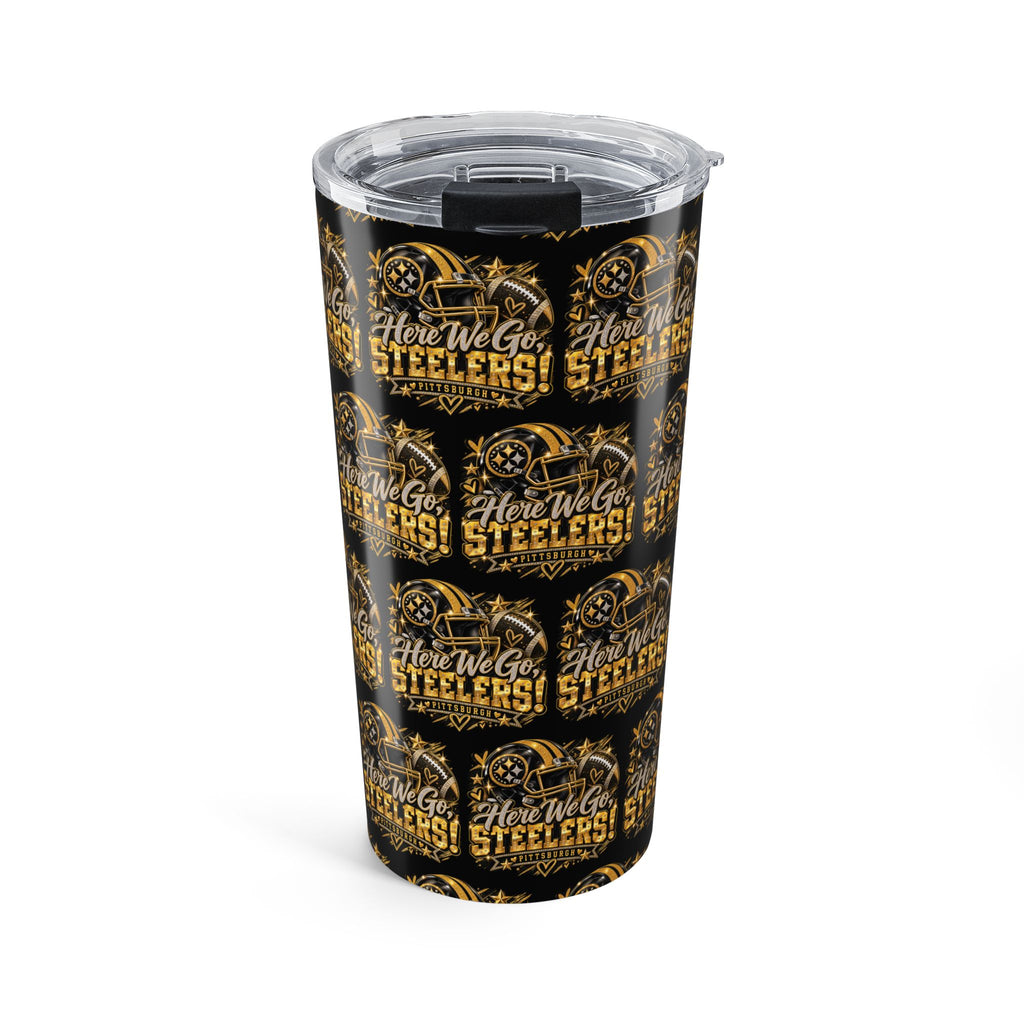 Here We Go Steelers Fan Girl Tumbler 20oz