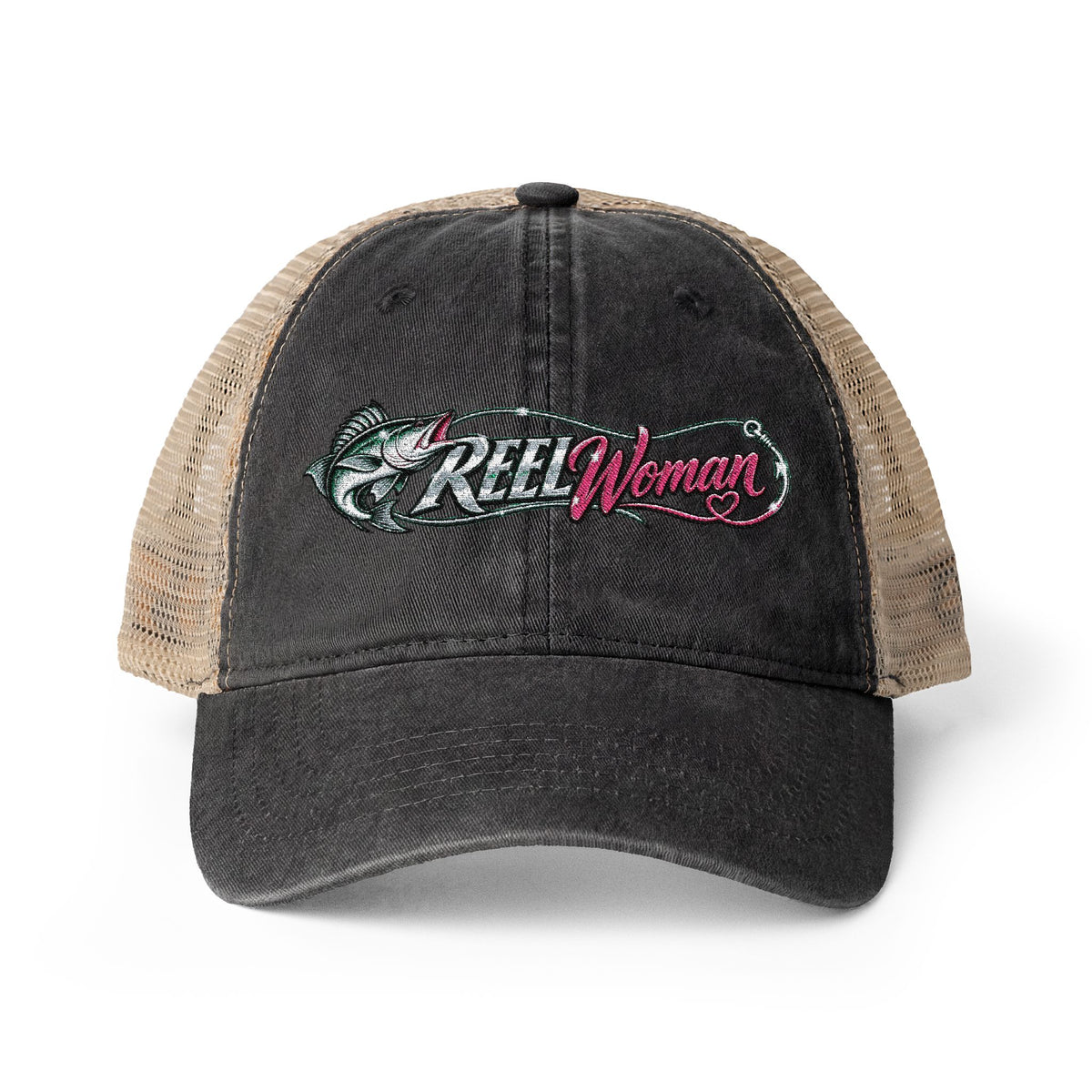 Reel Woman Embroidered Cap