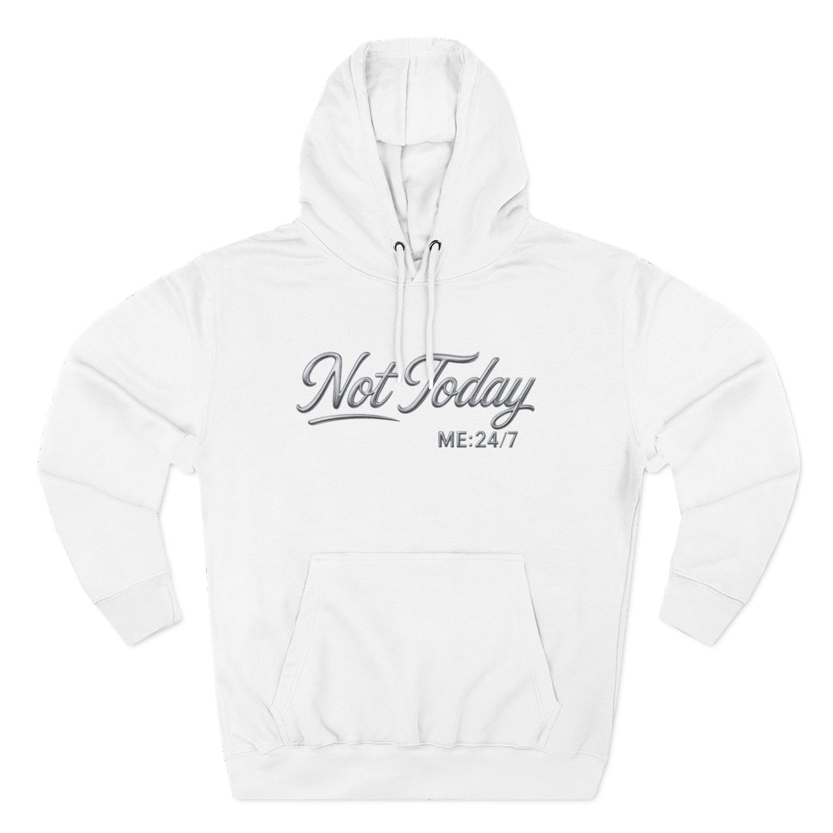 Not Today Script Hoodie | Casual Slogan Pullover