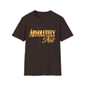 Absolutely Not T-Shirt — Retro Gold Script Graphic Tee