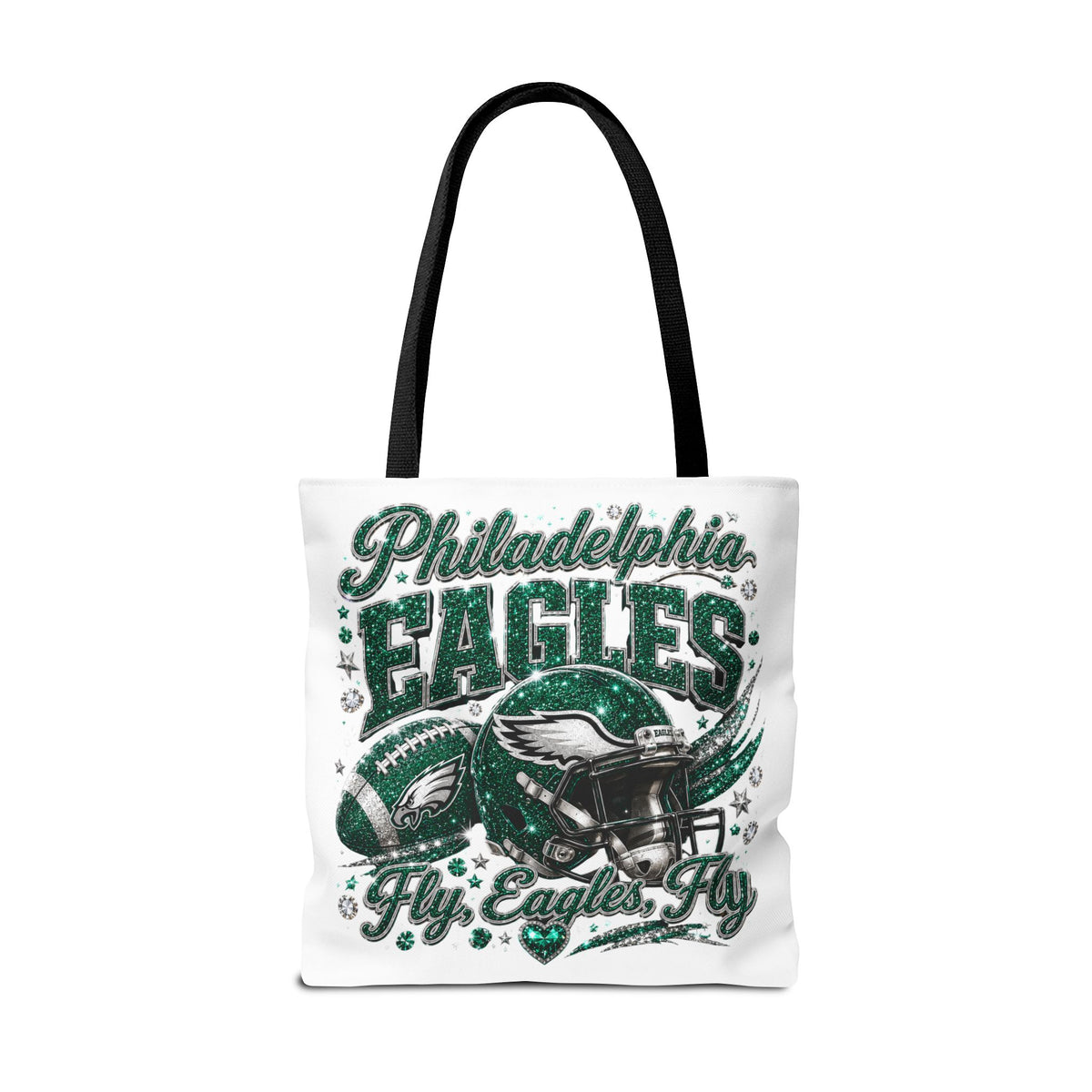 Philadelphia Eagles Fan Girl Tote Bag — Fly Eagles Fly Graphic Tote
