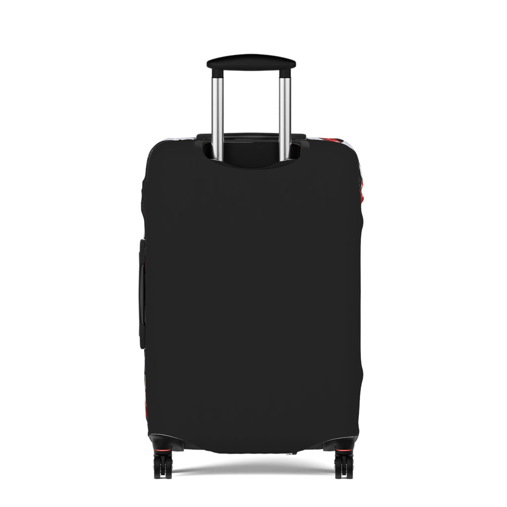 Red Zebra Print Luggage Cover