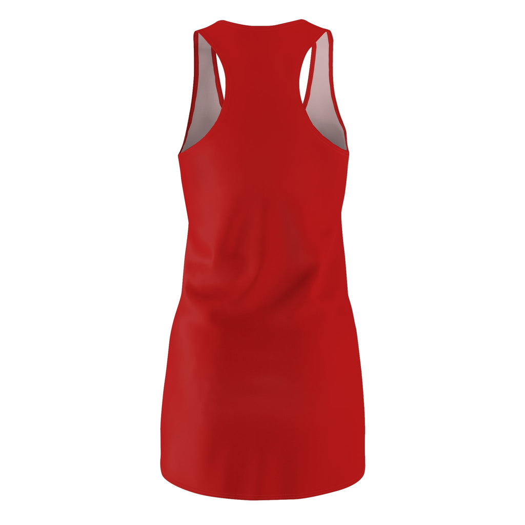 San Francisco 49ers Fan Girl Football Racerback Dress | Red Team Logo