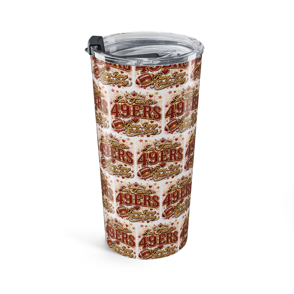 49ers Fan Girl Pattern Tumbler 20oz