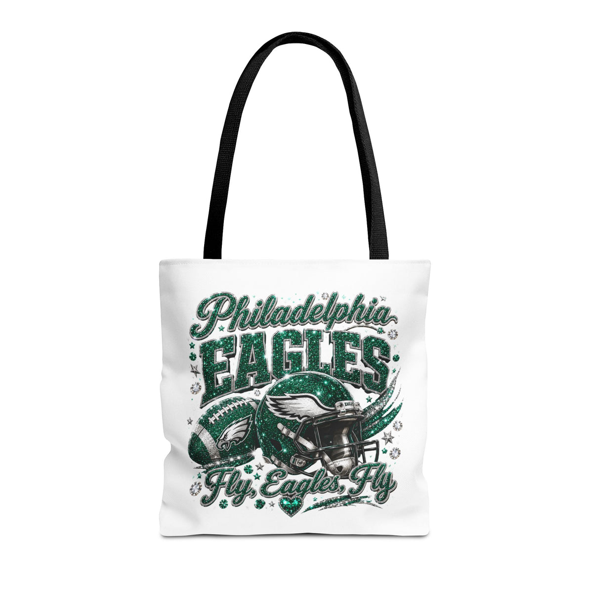 Philadelphia Eagles Fan Girl Tote Bag — Fly Eagles Fly Graphic Tote