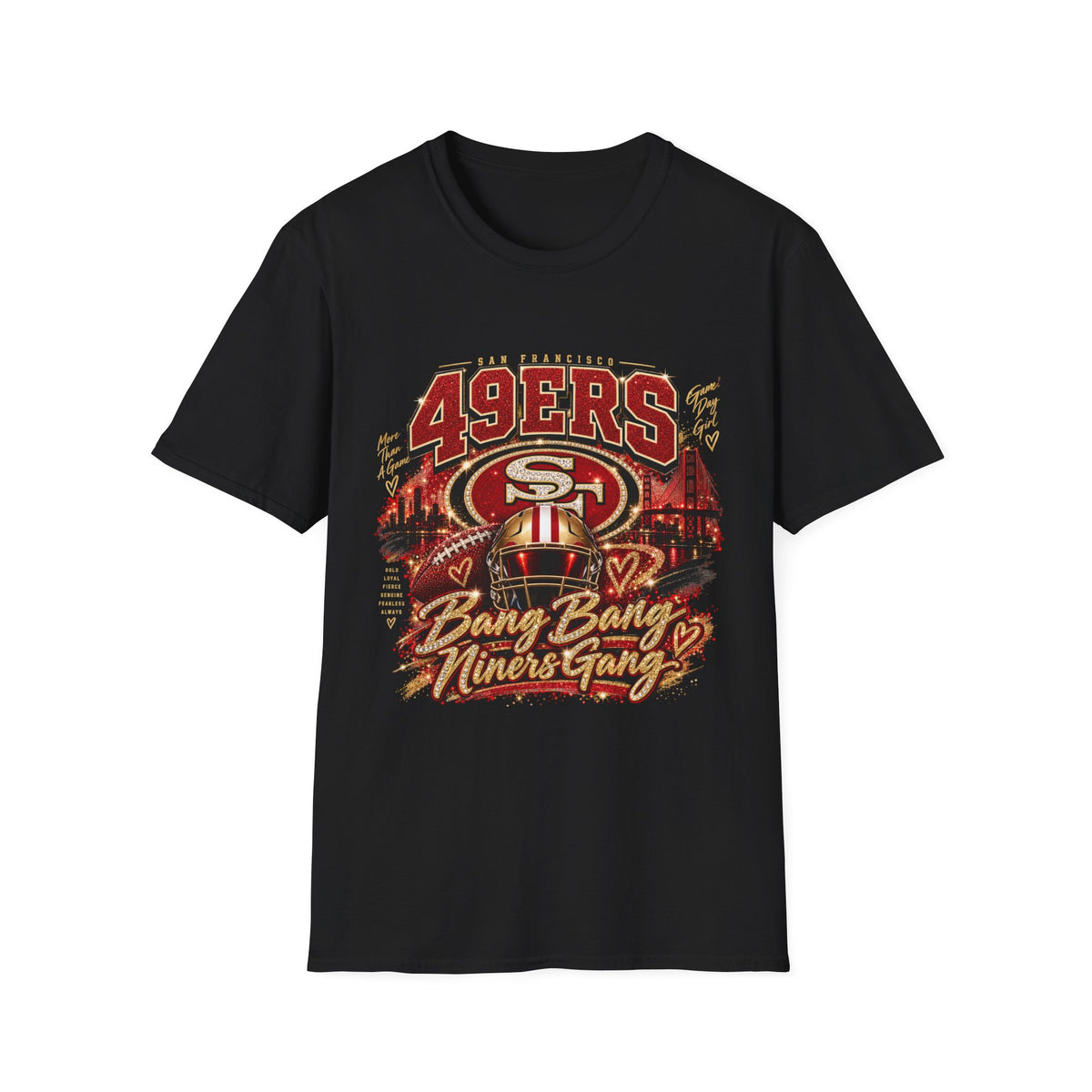49ERS Fan Girl T‑Shirt — Bay Area Niners Fan Tee