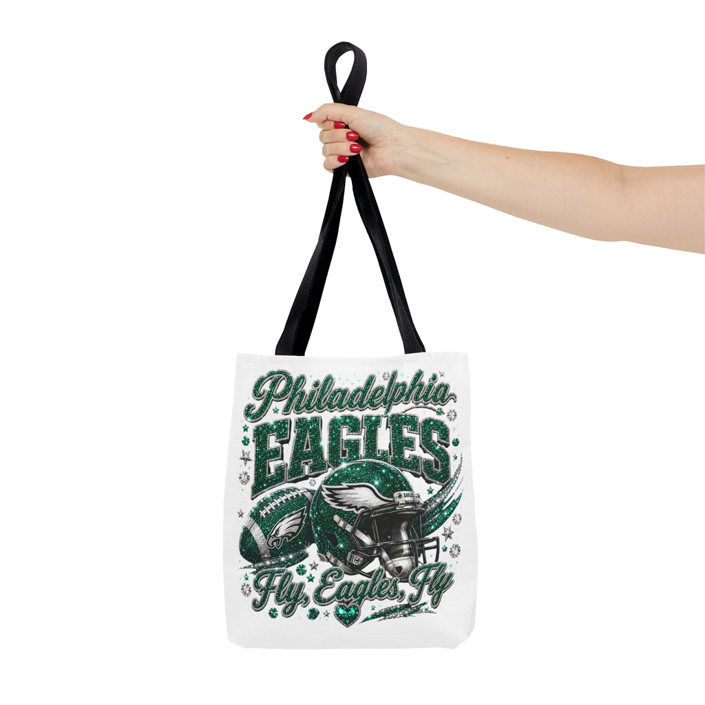 Philadelphia Eagles Fan Girl Tote Bag — Fly Eagles Fly Graphic Tote