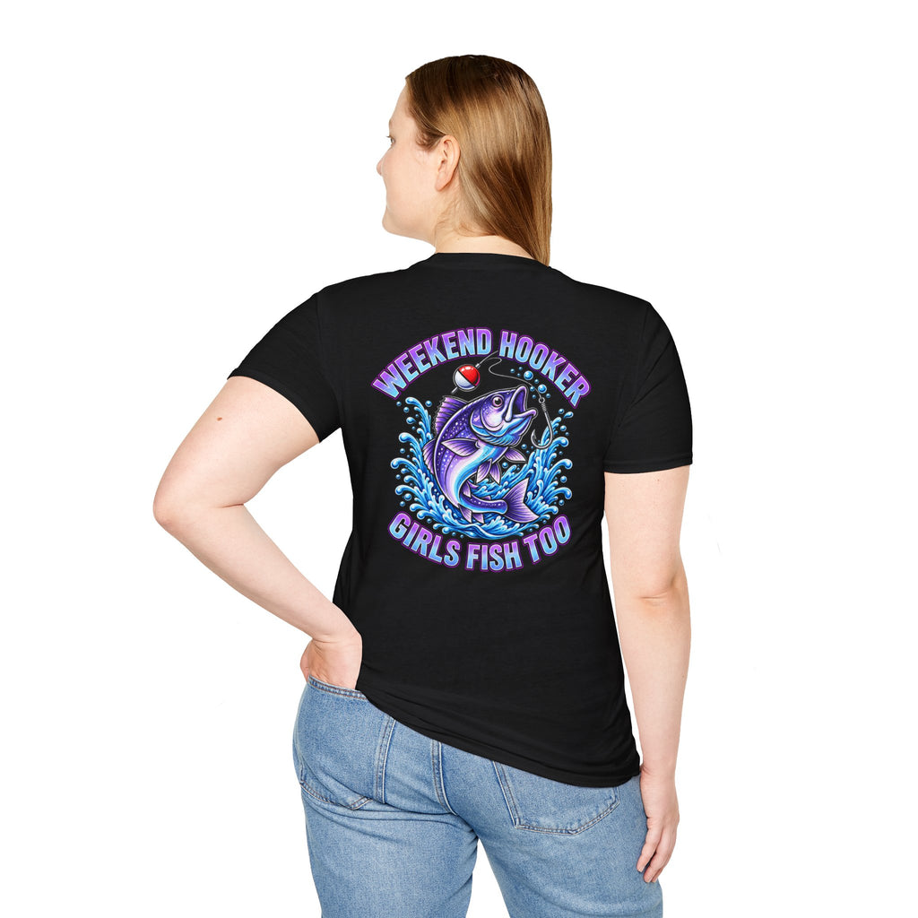 Girls Fish Too Women's Fishing T-Shirt | Weekend Hooker Tee